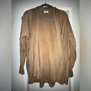 Old navy long sleeve knit cardigan - light brown - size women’s medium